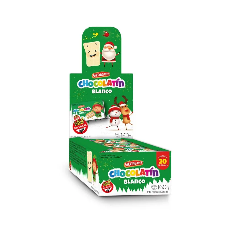 Chocolatin Georgalos blanco 160 g.