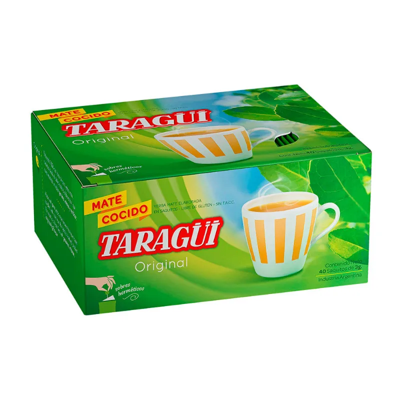 Yerba Mate Cocido 120 Grs x 40 Un Taragui