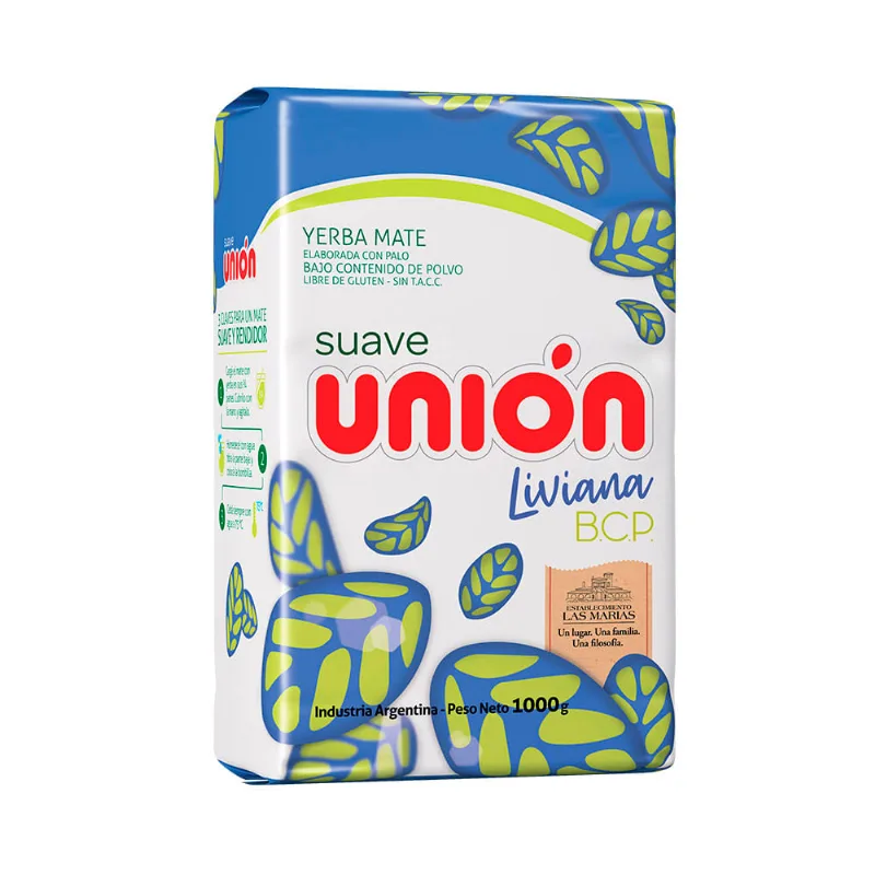 Yerba Mate Unión Bcp Con Palo 1 Kg