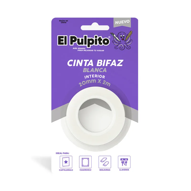 Cinta Bifaz 2 Mts Interiores Blanco El Pulpito Cinta Bifaz Blanca 2 M St03697 El Pulpito