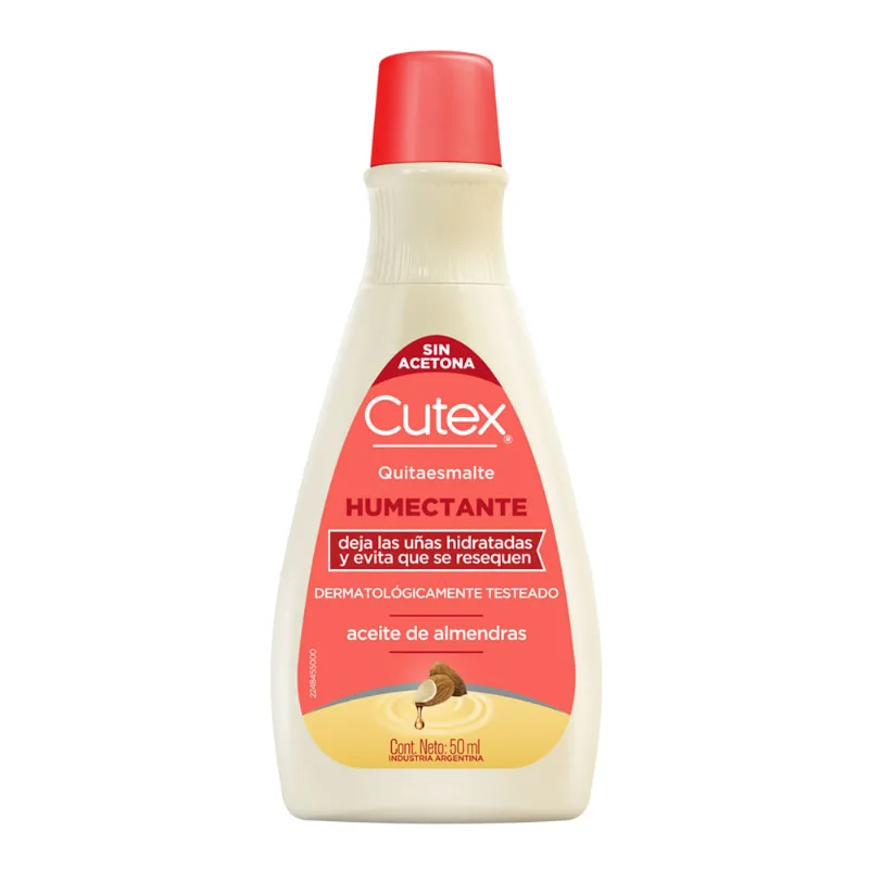 Quitaesmalte Cutex Humectante con Aceite de Almendra x 50 ml