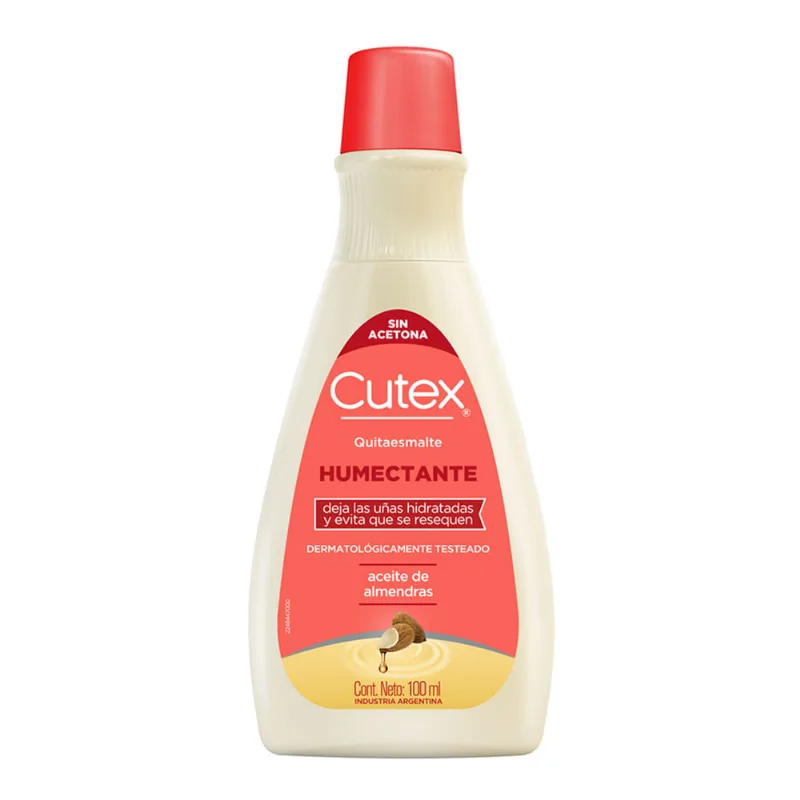 Quitaesmalte Cutex Humectante con Aceite de Almendras x 100 ml
