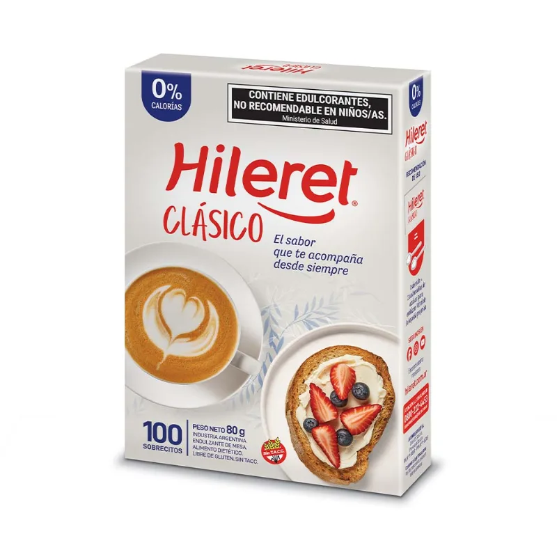 Edulcorante Clásico x 100 Un 80 Grs Hileret