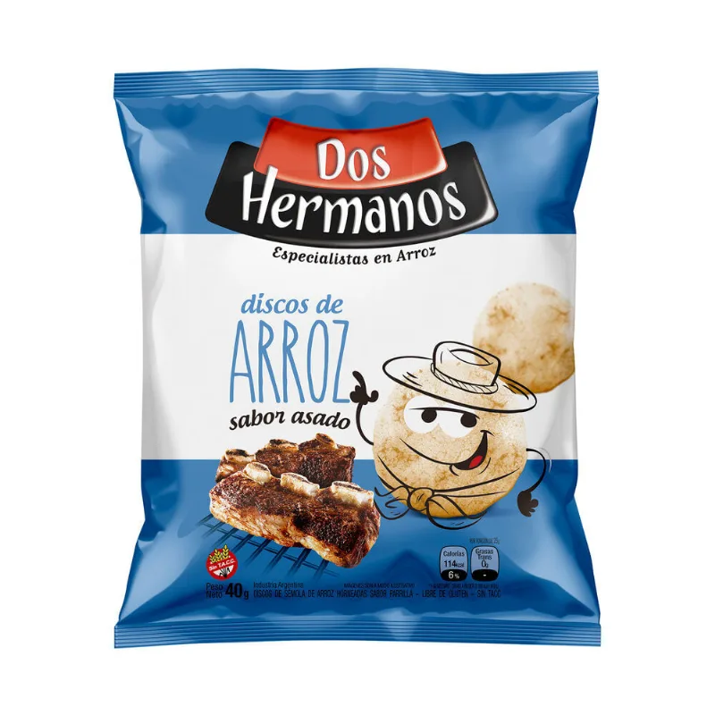 Discos de arroz Dos Hermanos asado 40 g.