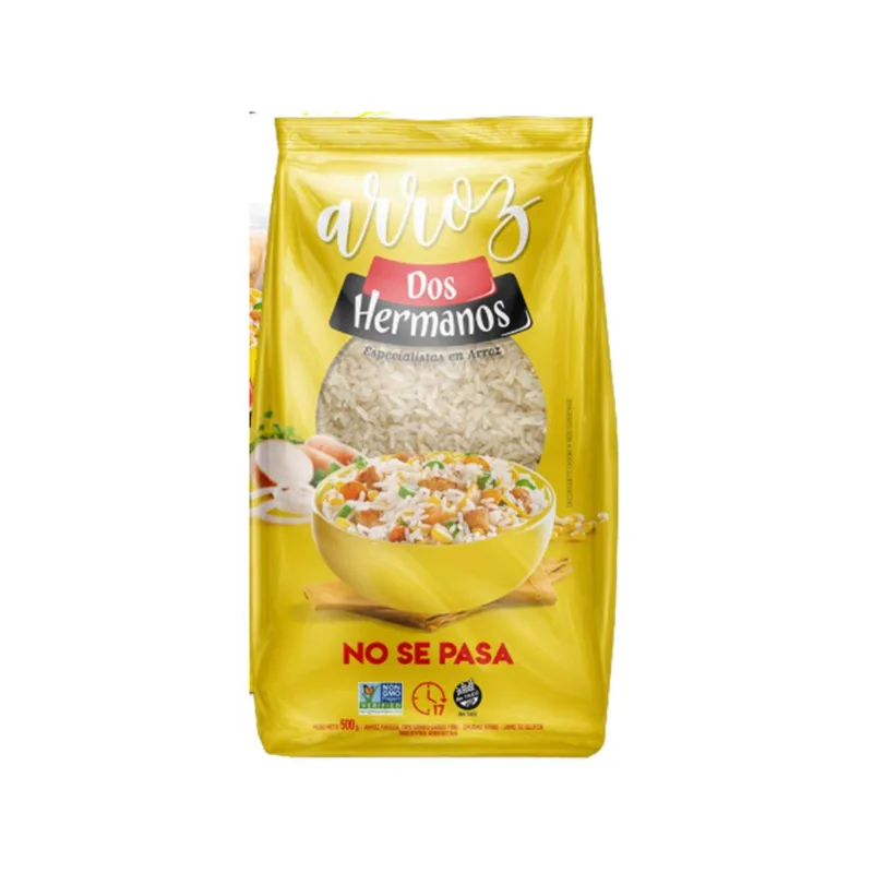 Arroz parboil non gmo Dos Hermanos 500 g.