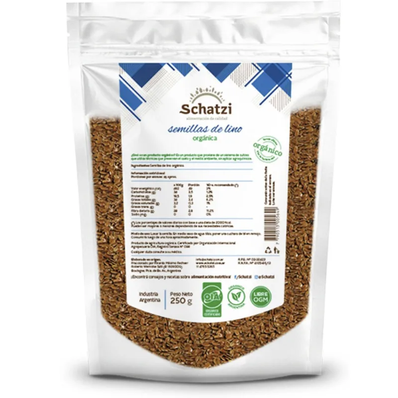 Semillas de lino Schatzi orgánico 250 g.