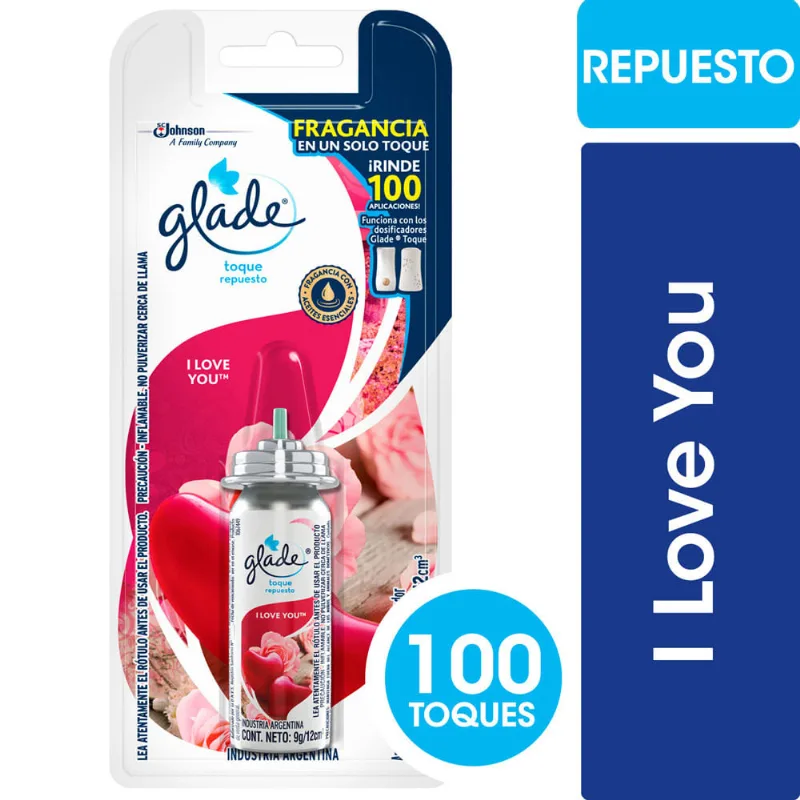 Aromatizante Glade Toque Repuesto 9 Gri Love You