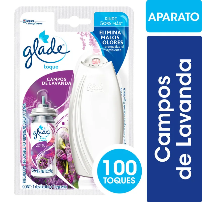 Aromatizante Glade Toque Aparato 9 Grcampos De Lavanda