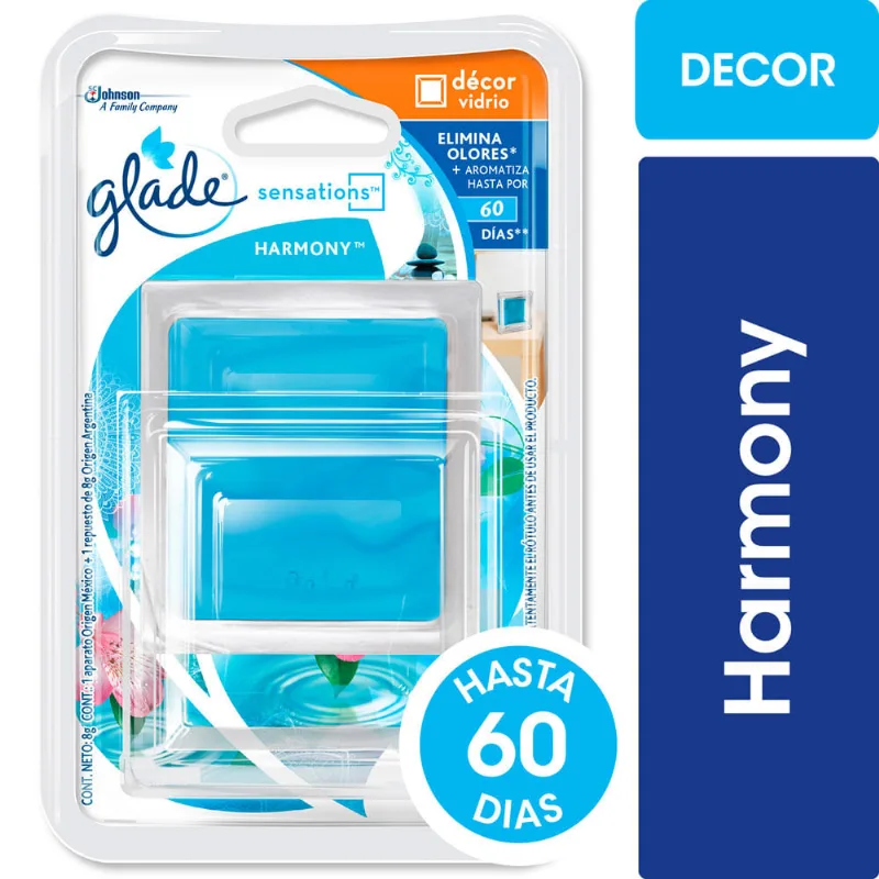 Aromatizante Glade Glass Scents Full Aromatizante Glade Sensations Glass Harmony Gel X 8gr