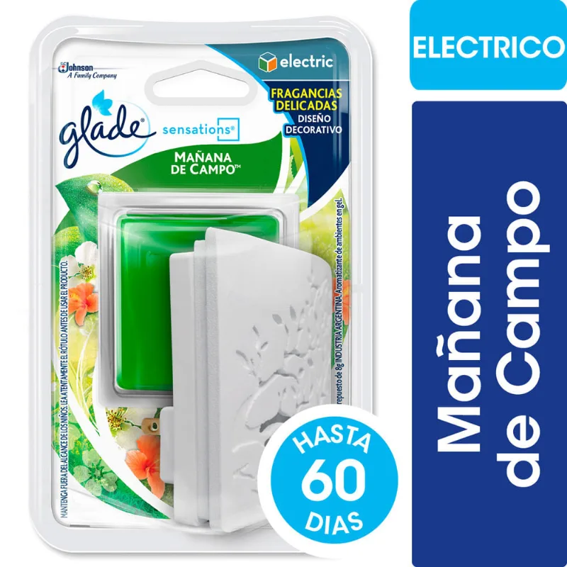 Aromatizante Glade Sensations Electric Mañana De Campo Gel X 8gr
