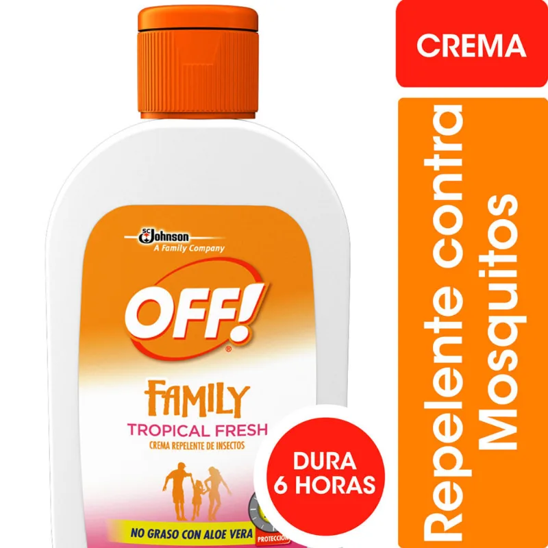 Repelente De Insectos Off! Crema Tropical Fresh 200 Gr