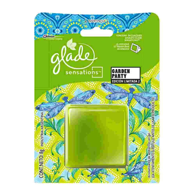 Aromatizante De Ambientes Glade Aromatizante De Ambiente Glade Garden Party 8 Gr
