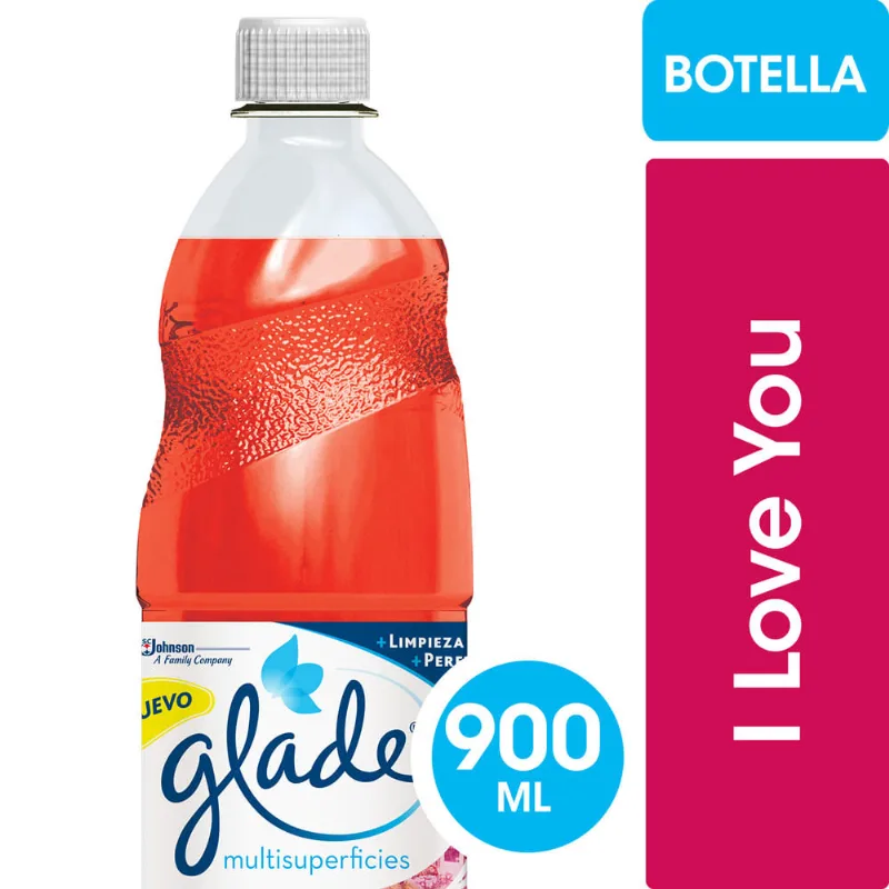 Limpiador De Pisos Glade I Love You Botella 900ml
