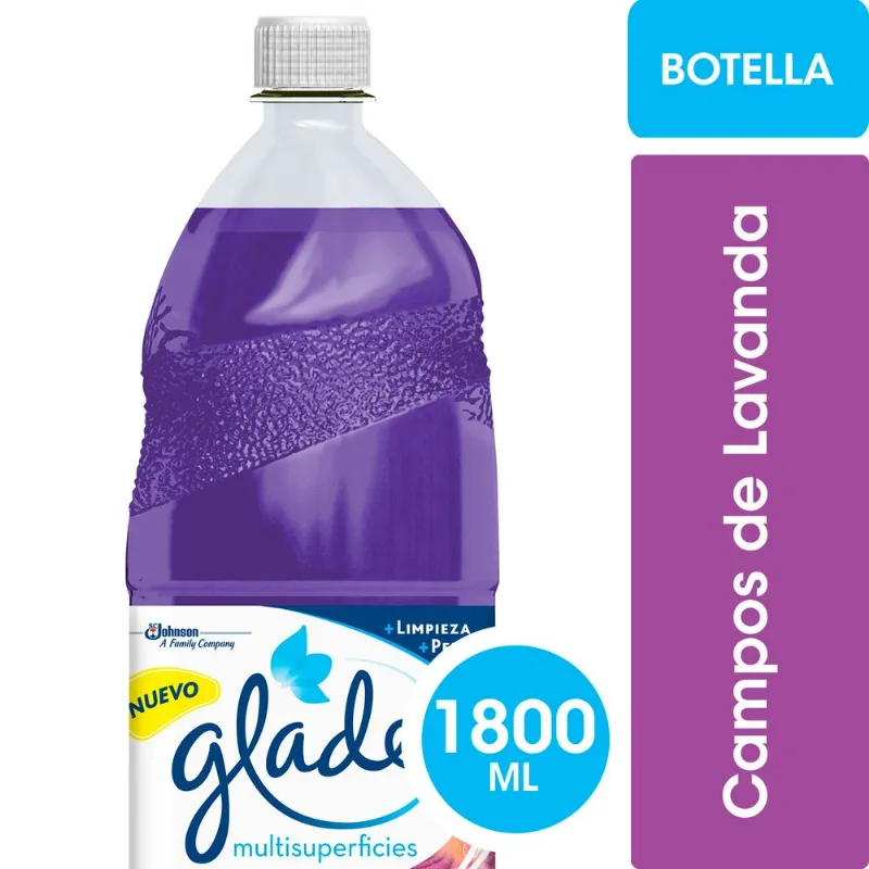 Limpiador de Pisos y Multisuperficies Glade Lavanda Botella 1.8 L