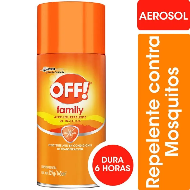 Repelente para Mosquitos OFF! Family Aerosol 165 Cc.