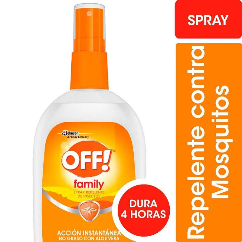 Repelente para mosquitos Off! family spray 200 ml.