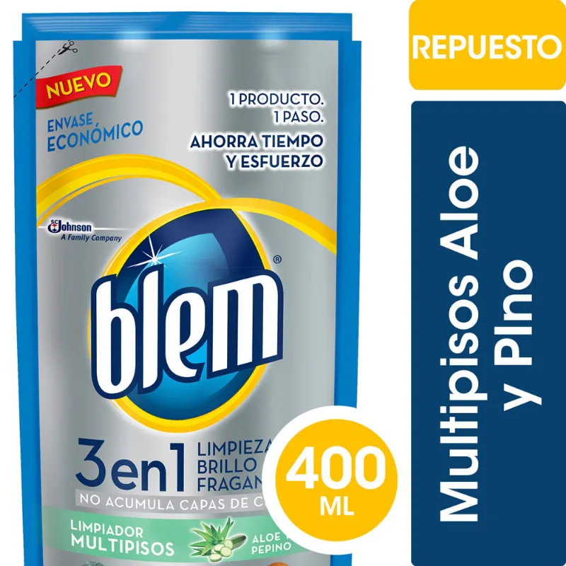 Autobrillo Listo Blem 3 En 1 Pepino Y Aloe Doy Pack 400 Ml