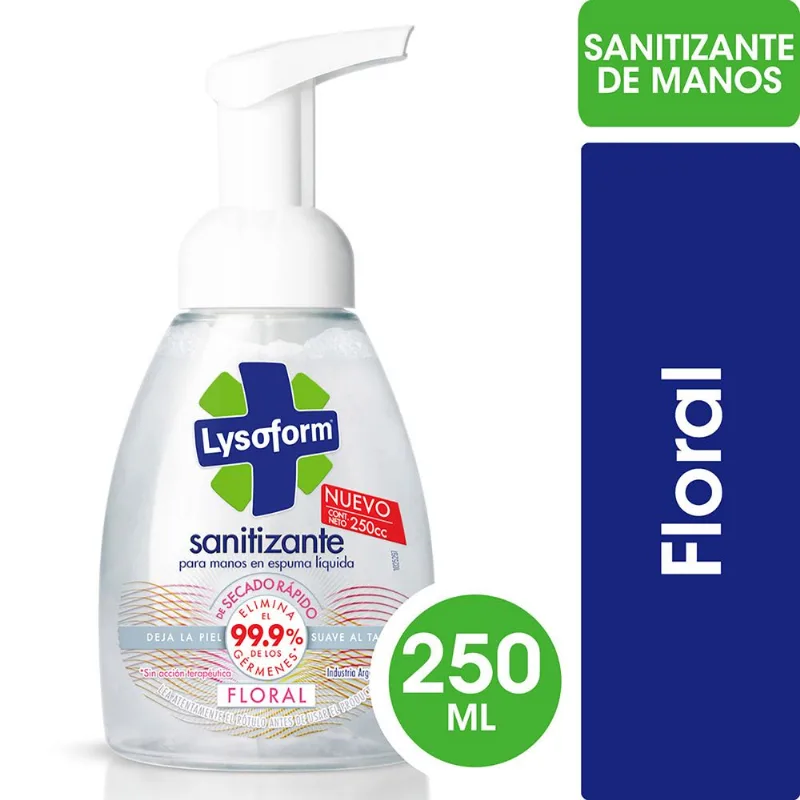 Sanitizante Lysorform espuma floral 250 cc.