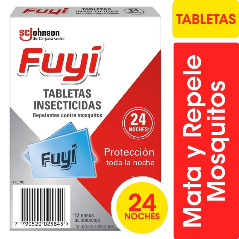 Tabletas insecticidas Fuyi contra mosquitos repuesto 24 uni