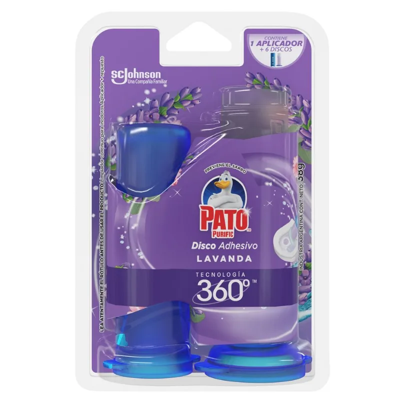 Limpiador Inodoro Discos Activos Pato Lavanda 36 ml