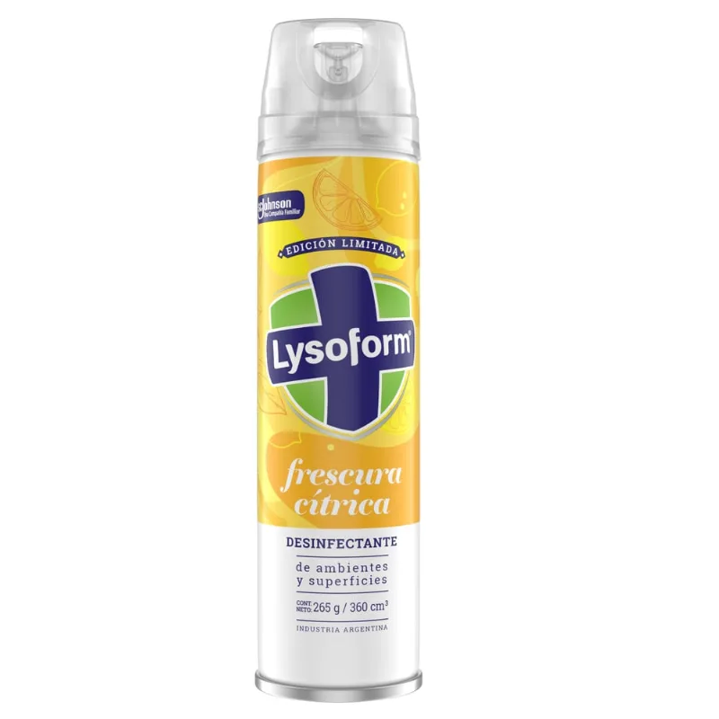Desinfectante de Ambientes Lysoform Frescura Cítrica x 360 ml