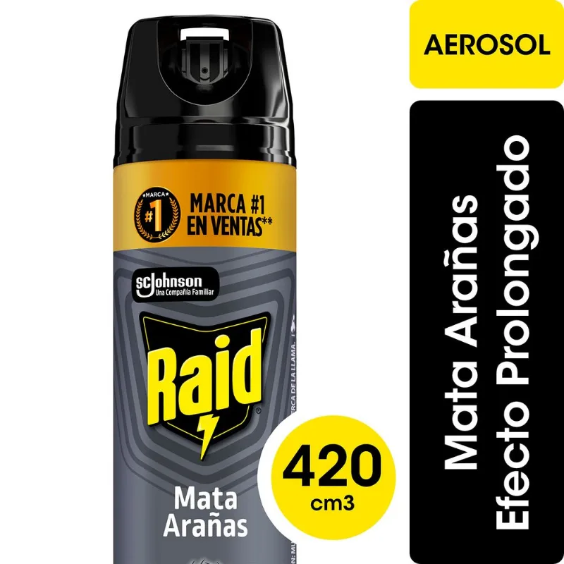 Insecticida Raid Arañas Aerosol 420 ml