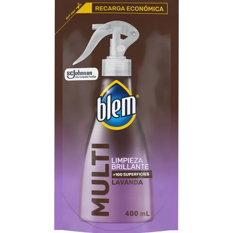 Limpieza multisuperficies Blem lavanda repuesto 400 ml