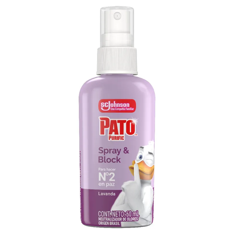 Neutralizador de Malos Olores para Baño Inodoro Pato Purific Lavanda Spray x 60 ml