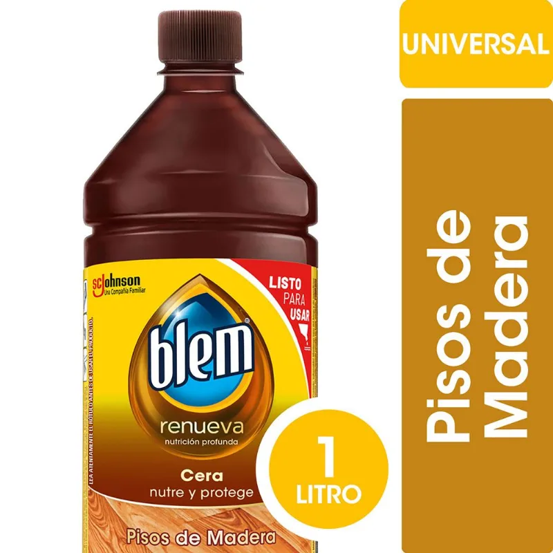 Cera líquida pisos de madera Blem universal botella 1 l.