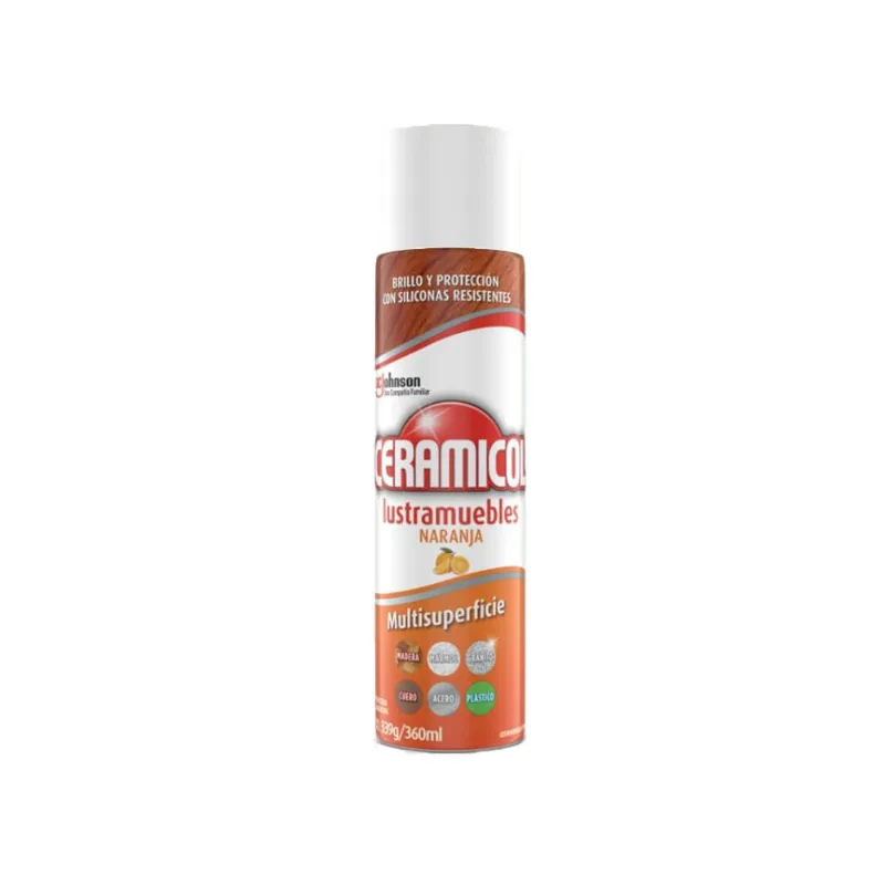 Lustramuebles Ceramicol Naranja 360cc
