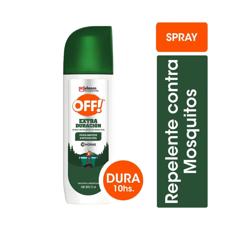 Repelente Off extra duración spray 177 cc.