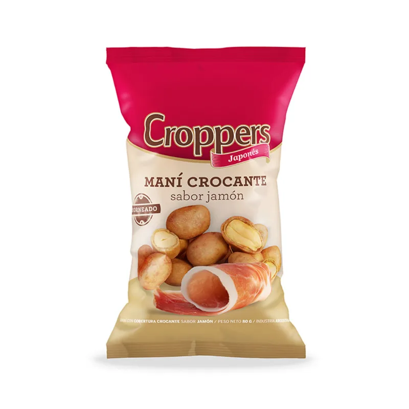 Mani Japones Croppers Sabor Jamon 80 Gr