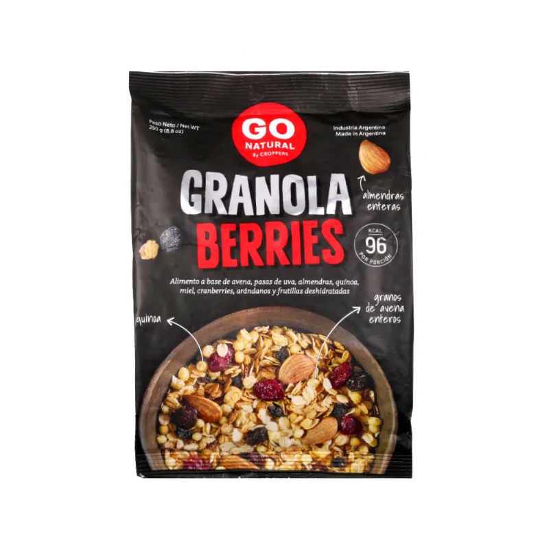 Granola Go Natural Berries 250g