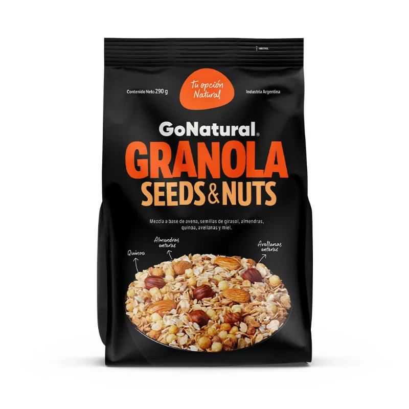 Granola Sabor Seeds y Nuts 290 Grs Go Natural