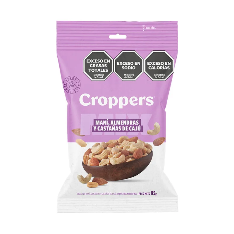 Mix Mani, Almendras Y Castañas Croppers 85 Gr
