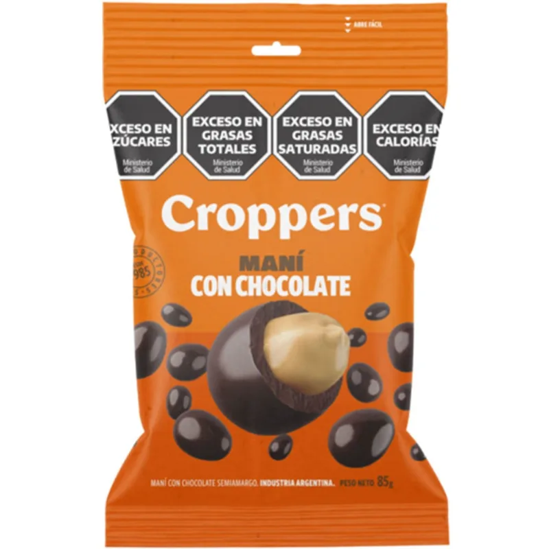 Maní con chocolate Croppers 85 grs