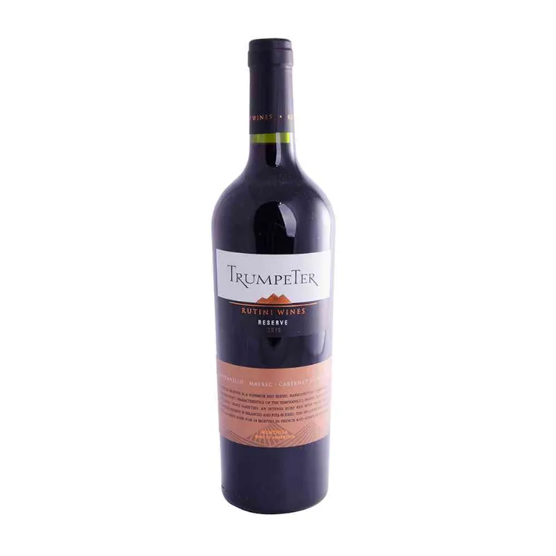 Vino Tinto Blend Malbec, Tempranillo y Cabernet Sauvignon 750 Cc Trumpeter Vino Tinto Trumpeter Reserve 750 Cc