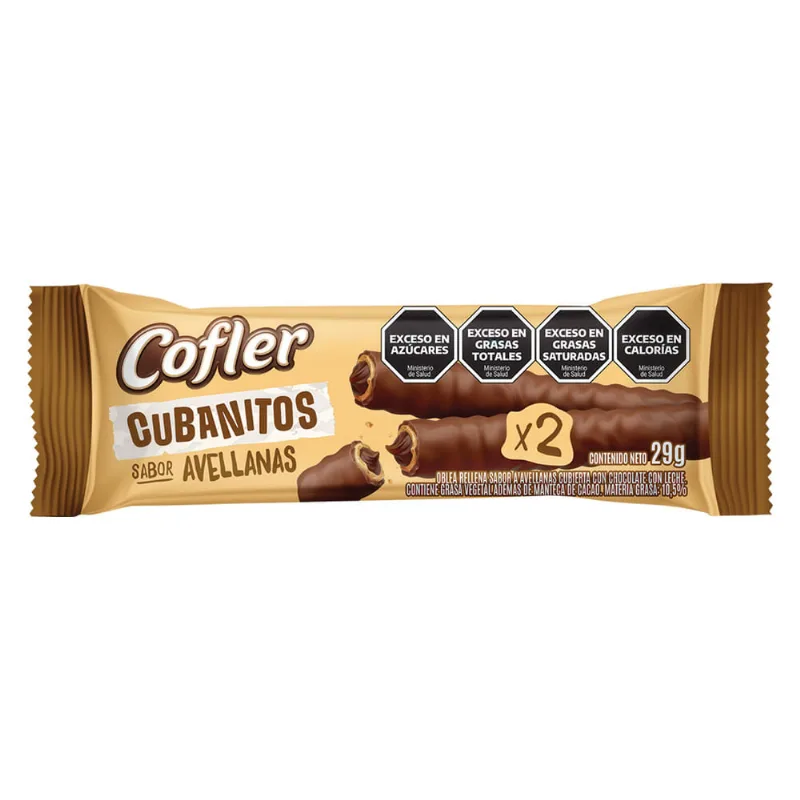 Cubanitos Avellanas X 29 Grs Arcor