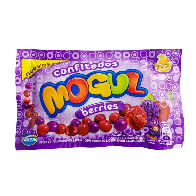 Caramelos Mogul Confitados Berries 40 Gr