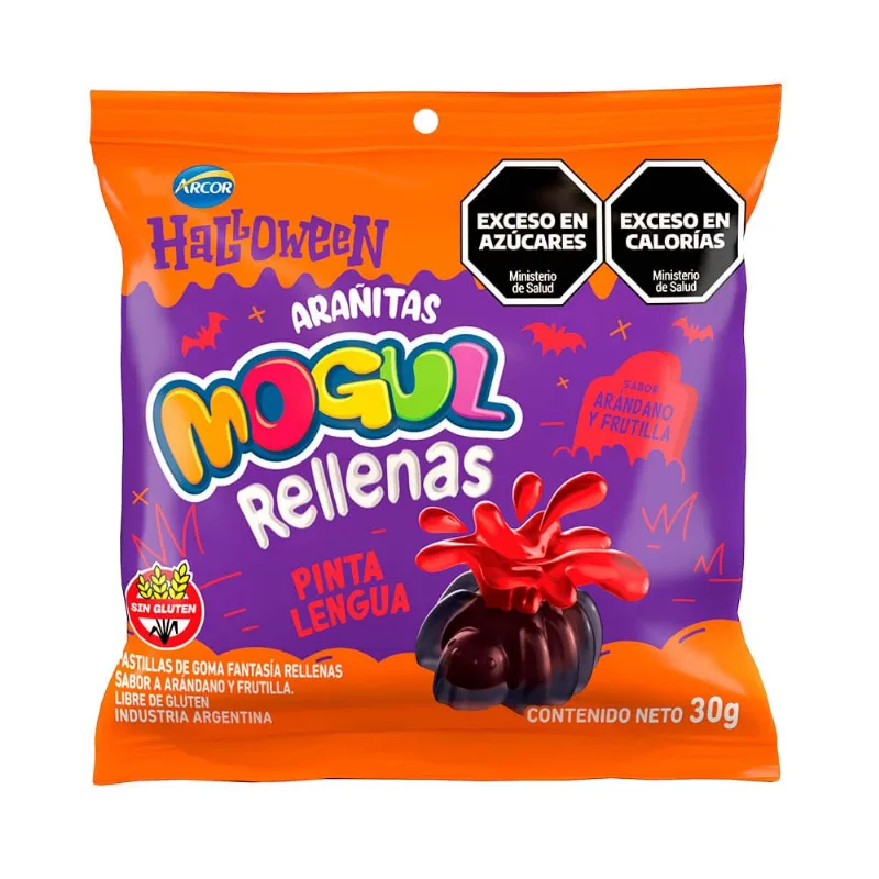 Gomitas Arañitas Sabor Arándano y Frutilla 30 Grs Arcor