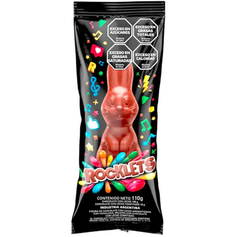 Conejo Rocklets de chocolate 110 g.