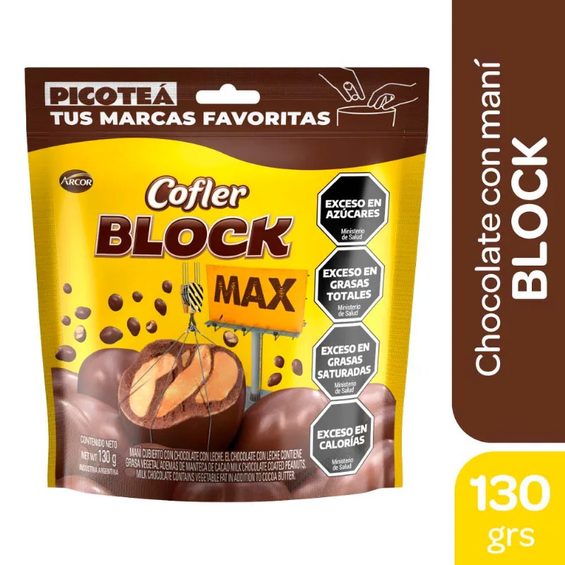 Mani Con Chocolate Block 130 Grs