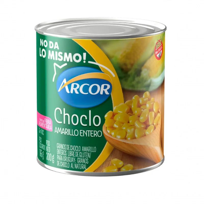 Choclo Amarillo Entero 300 Grs Arcor Choclo Entero Arcor 300 Gr