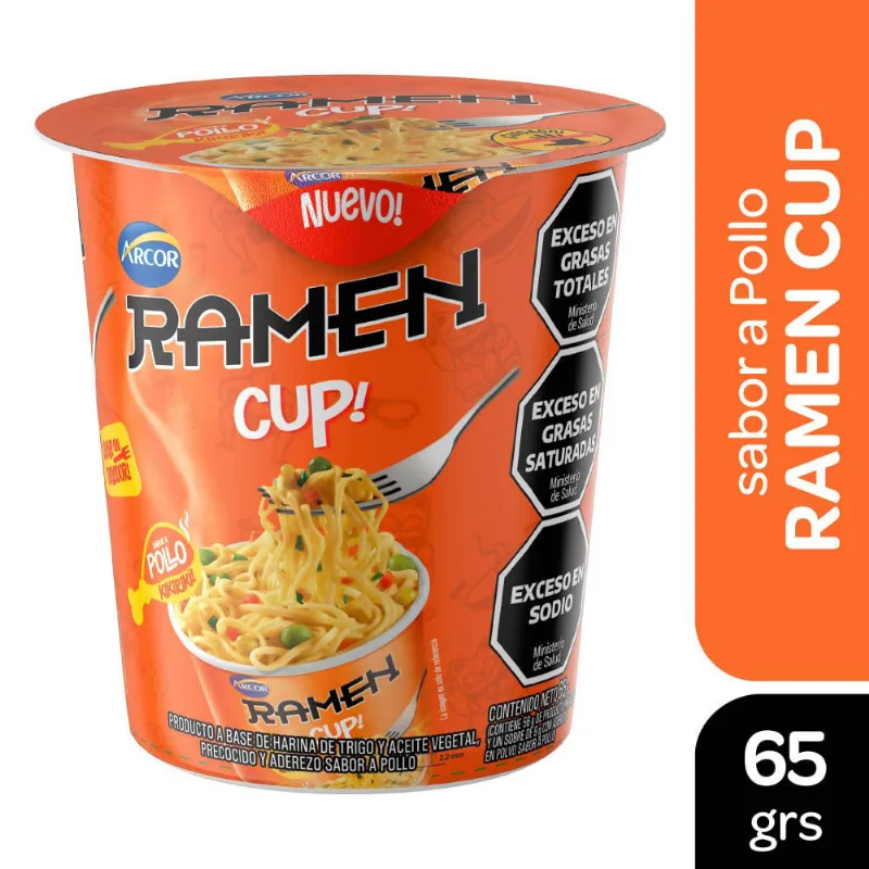 Sopa Ramen Sabor Pollo 65 Grs Arcor