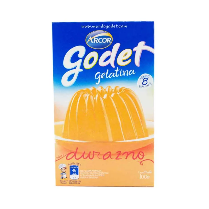 Gelatina Godet Durazno 100 Gr