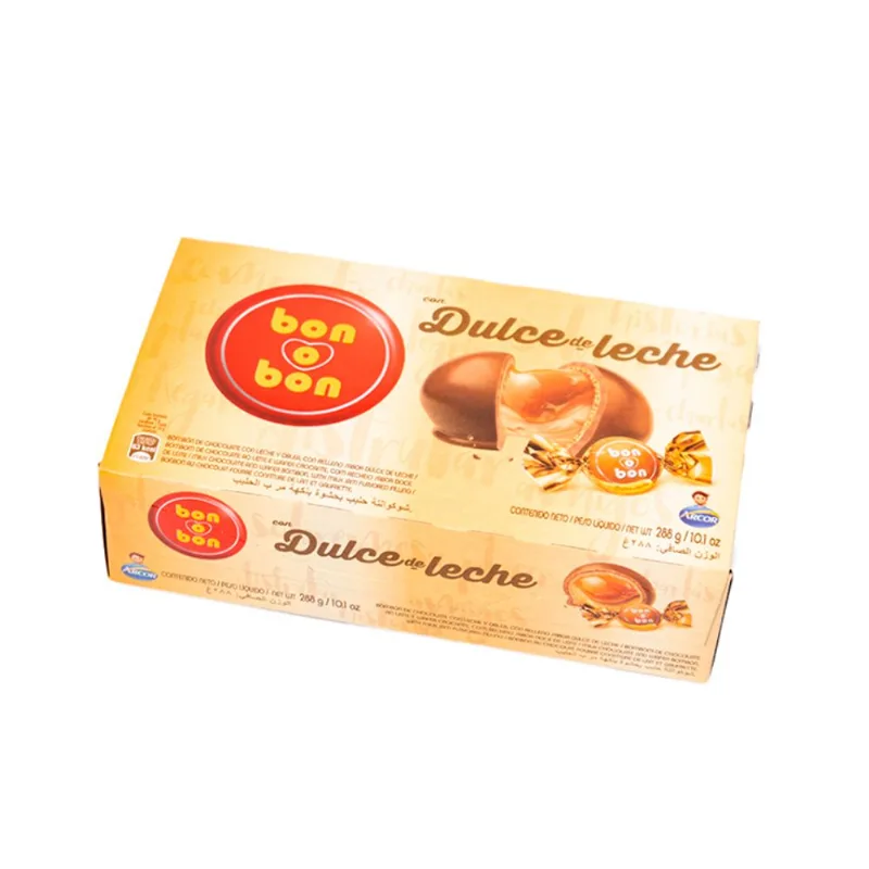 Bombón De Chocolate Con Relleno Sabor A Dulce De Leche Bon O Bon 288 gr