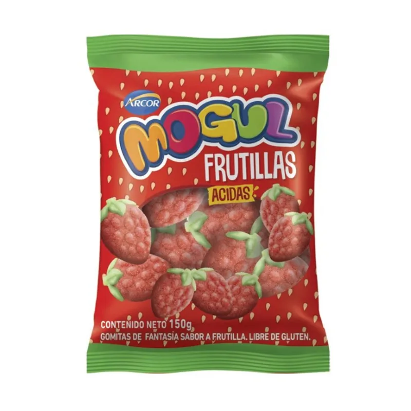 Gomitas Ácidas de Frutilla Mogul 150GR
