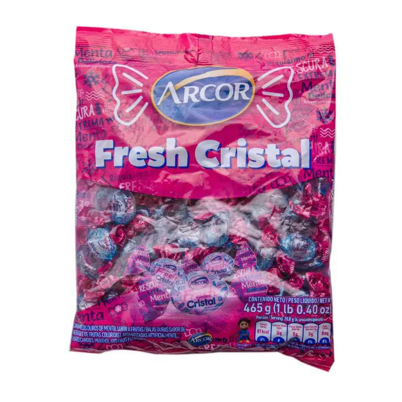 Caramelos Menta Cristal Fresh 465 Gr