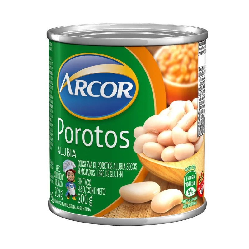 Porotos alubia Arcor 350 g.