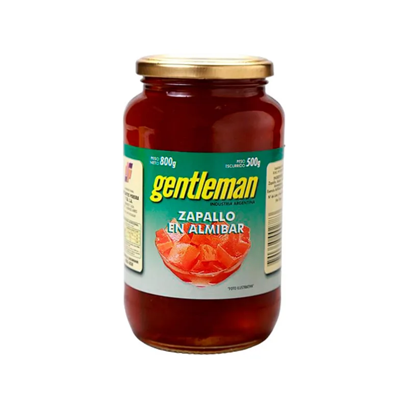 Zapallos en Almibar 800 Grs Gentleman